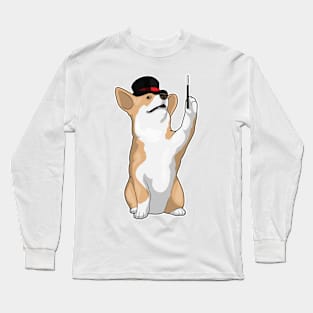 Corgi Magician Magic wand Long Sleeve T-Shirt